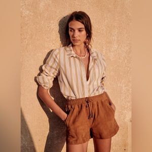 Sézane Kurt Leather Shorts